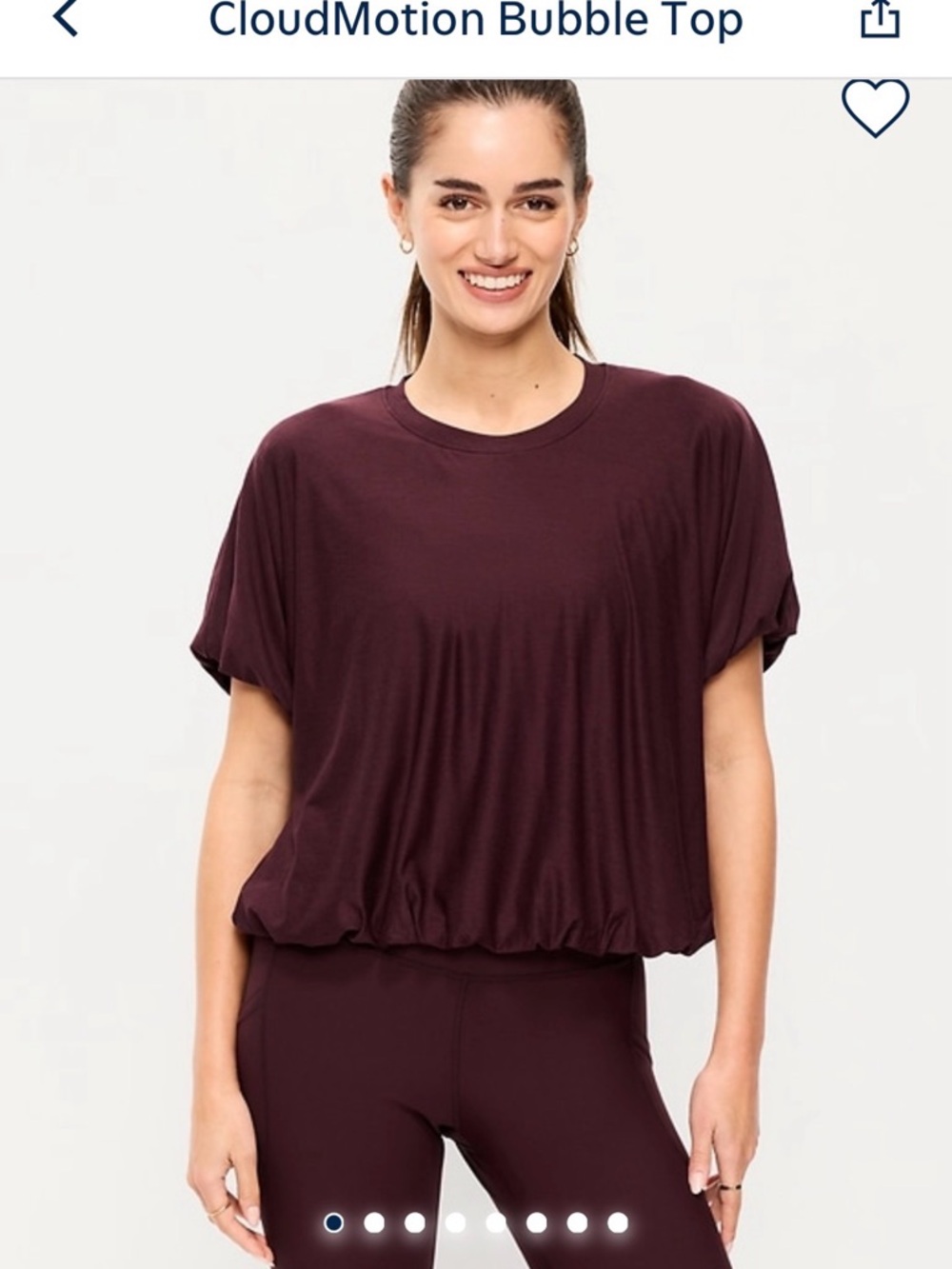 Brand New Old Navy Cloud motion Bubble Top in White